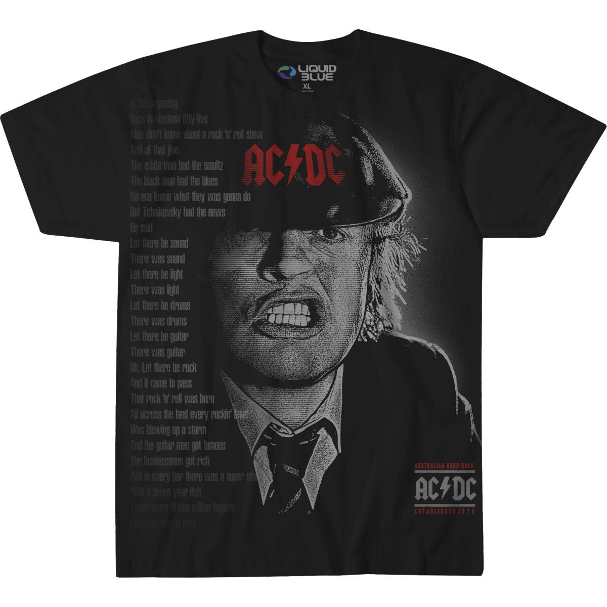 AC/DC Big Face Angus Black T-Shirt