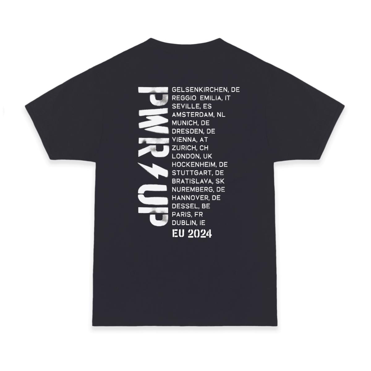 PWR UP Black and White Tour T-Shirt