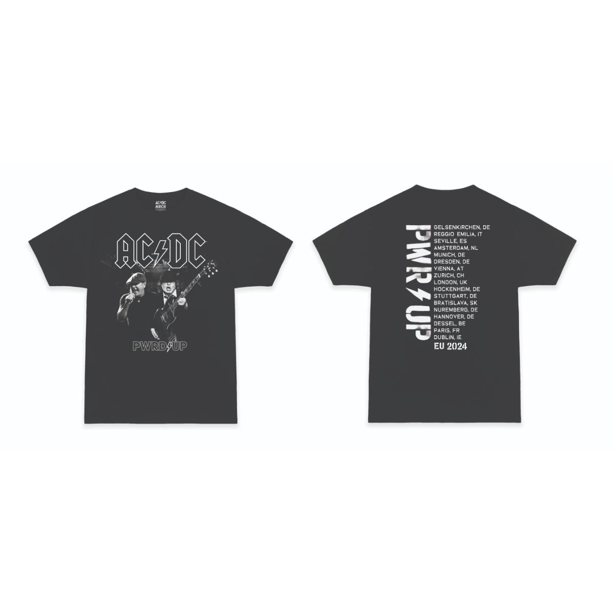 PWR UP Black and White Tour T-Shirt