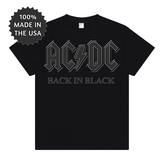 Back In Black Outline Premium Tee