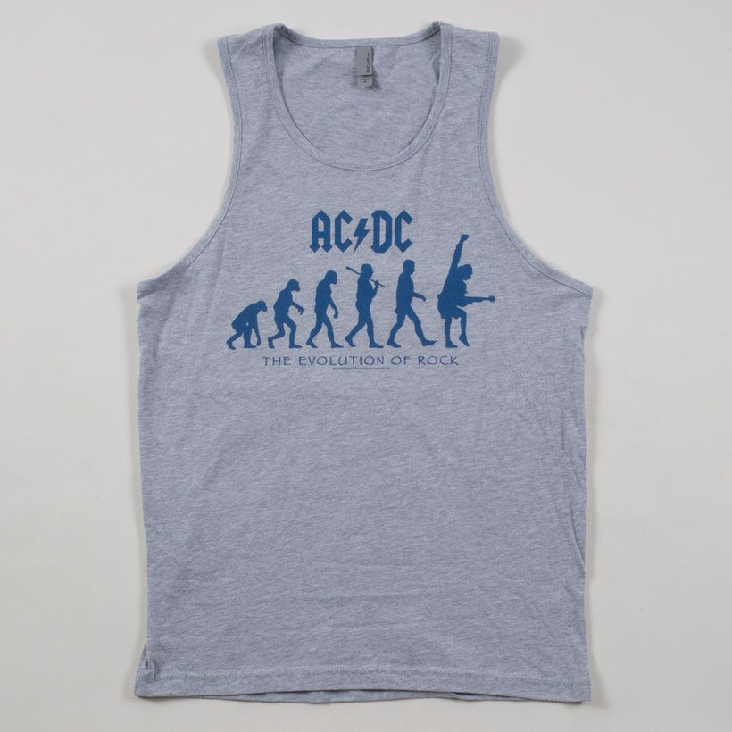 Grey Evolution Of Rock Tank Top