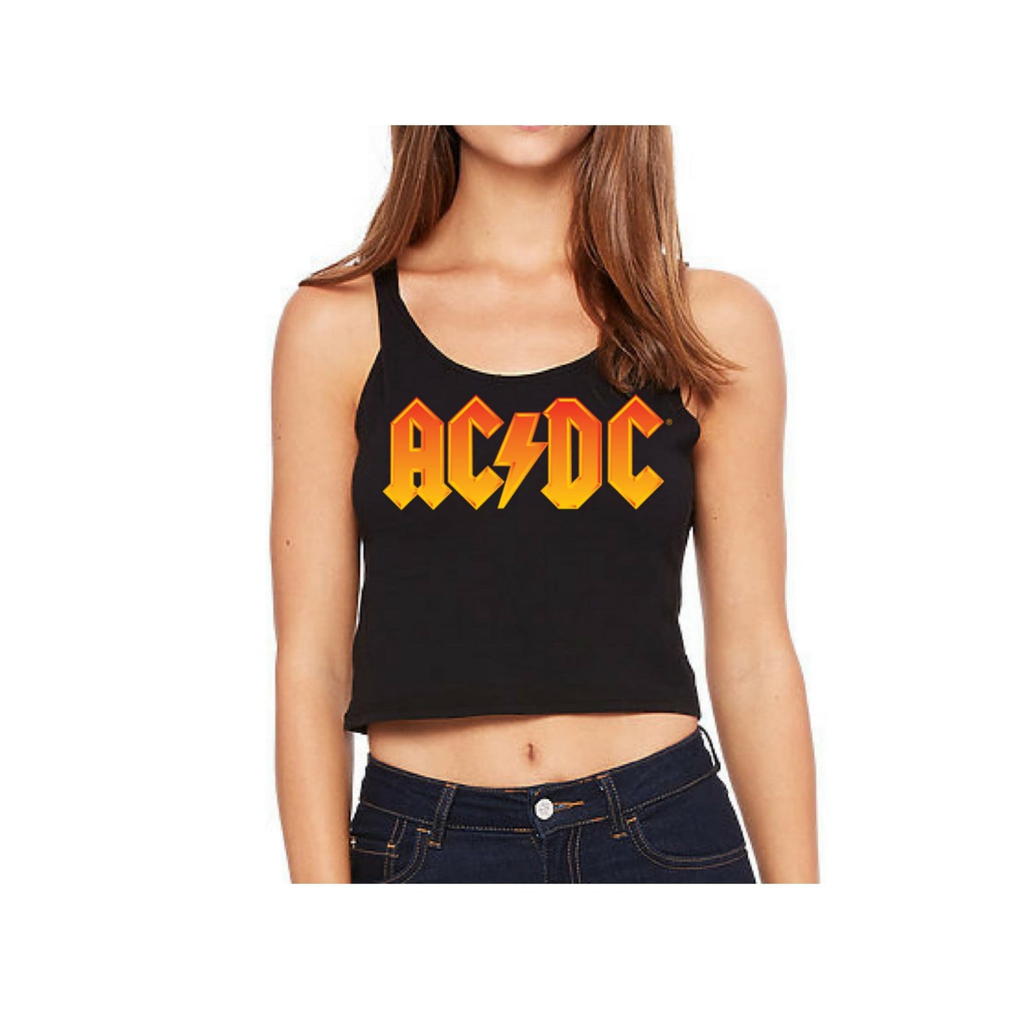 Fire Logo Sleeveless Crop Top