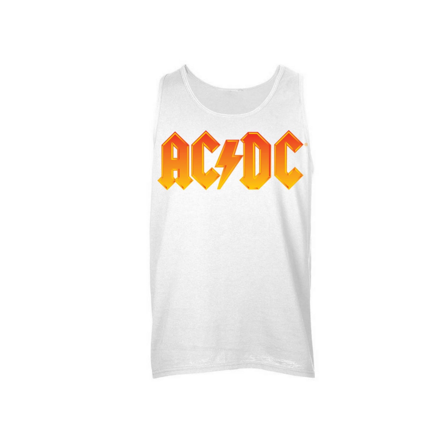 AC/DC Fire Logo Sleeveless Unisex Muscle Tee