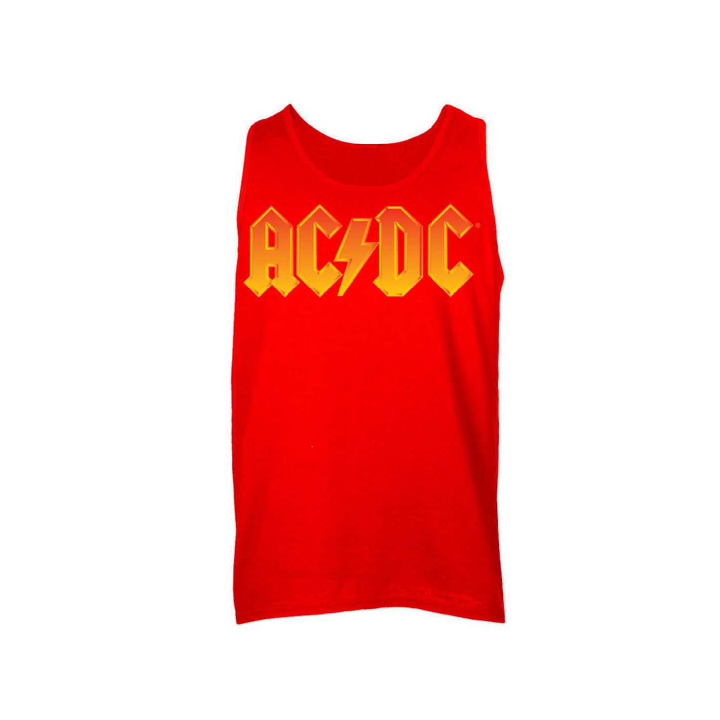 AC/DC Fire Logo Sleeveless Unisex Muscle Tee