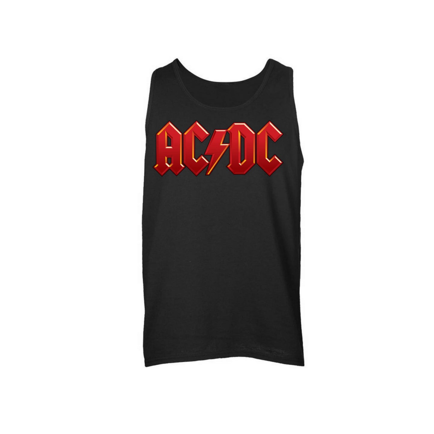 AC/DC Red Logo Sleeveless Unisex Muscle Tee