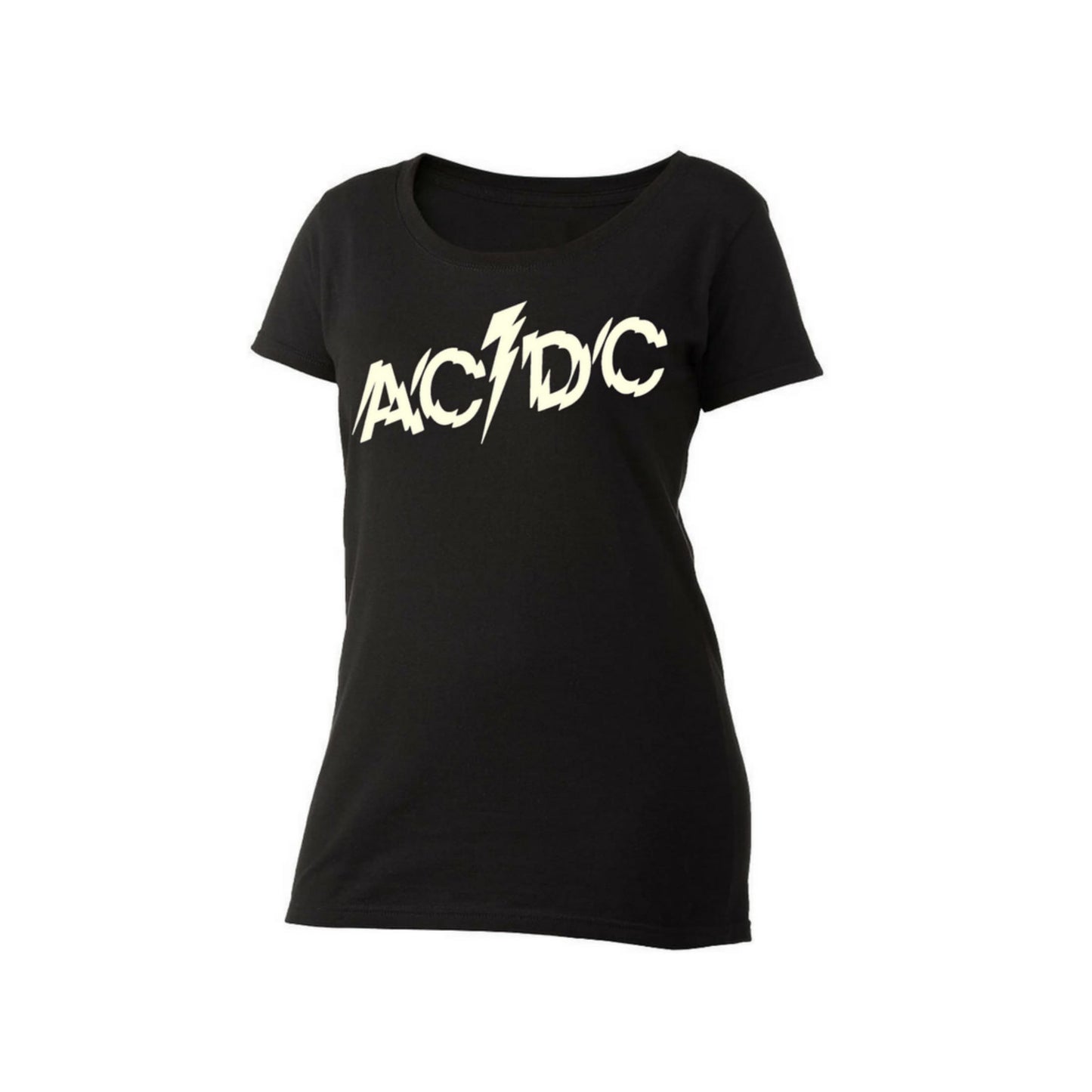 AC/DC Splintered Logo Women's Scoop Neck T-Shirt
