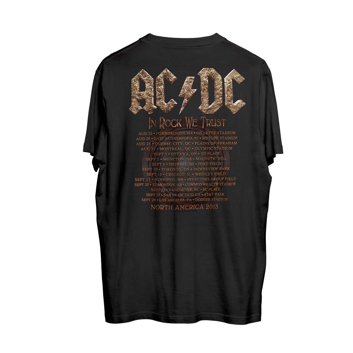 AC/DC Rock or Bust 2015 Tour T-shirt