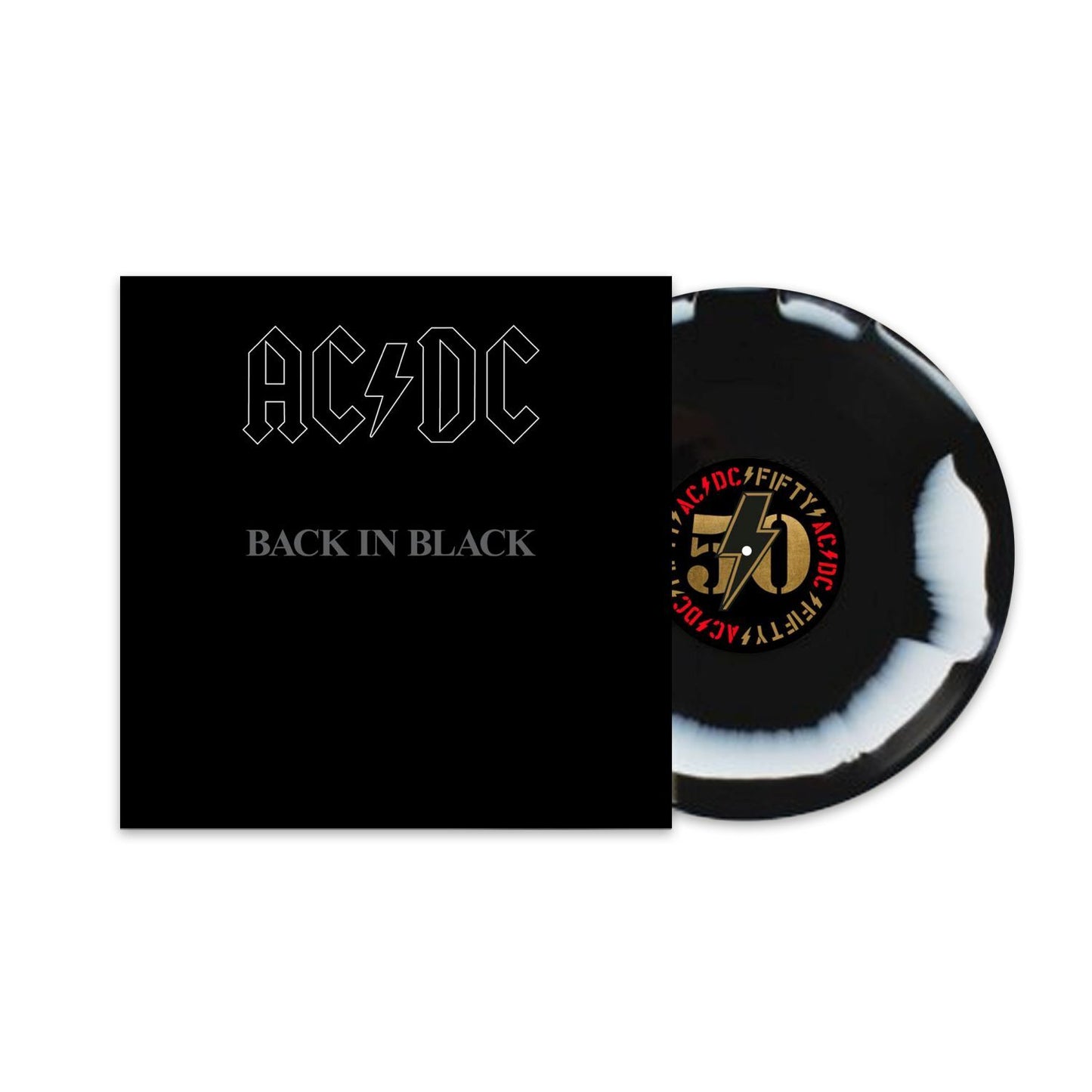 Back In Black Black/White Blend Vinyl LP