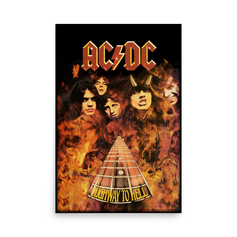 Highway to Hell Flames Poster