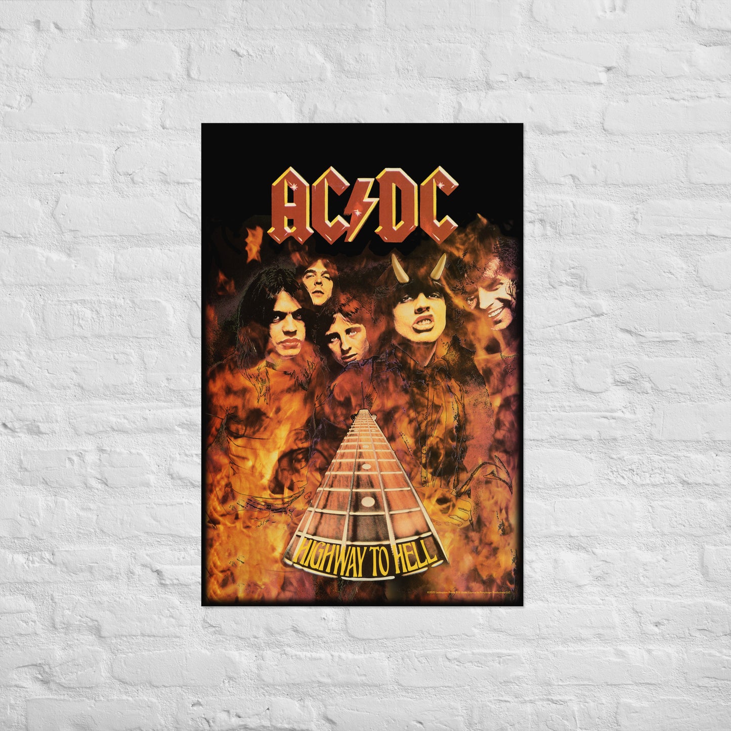 Highway to Hell Flames Poster