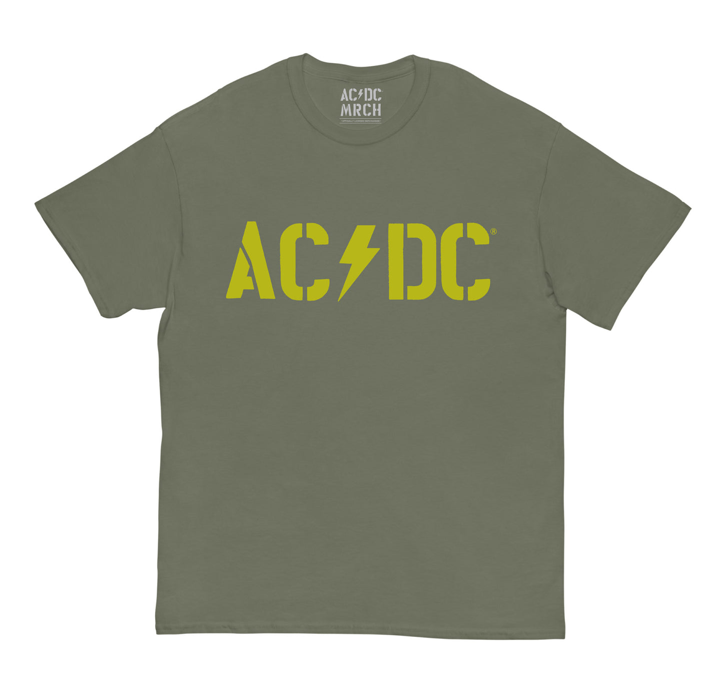 Olive Green Logo PWR UP Tour T-Shirt