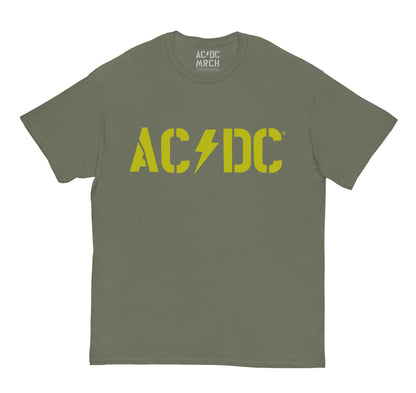 Olive Green Logo PWR UP Tour T-Shirt