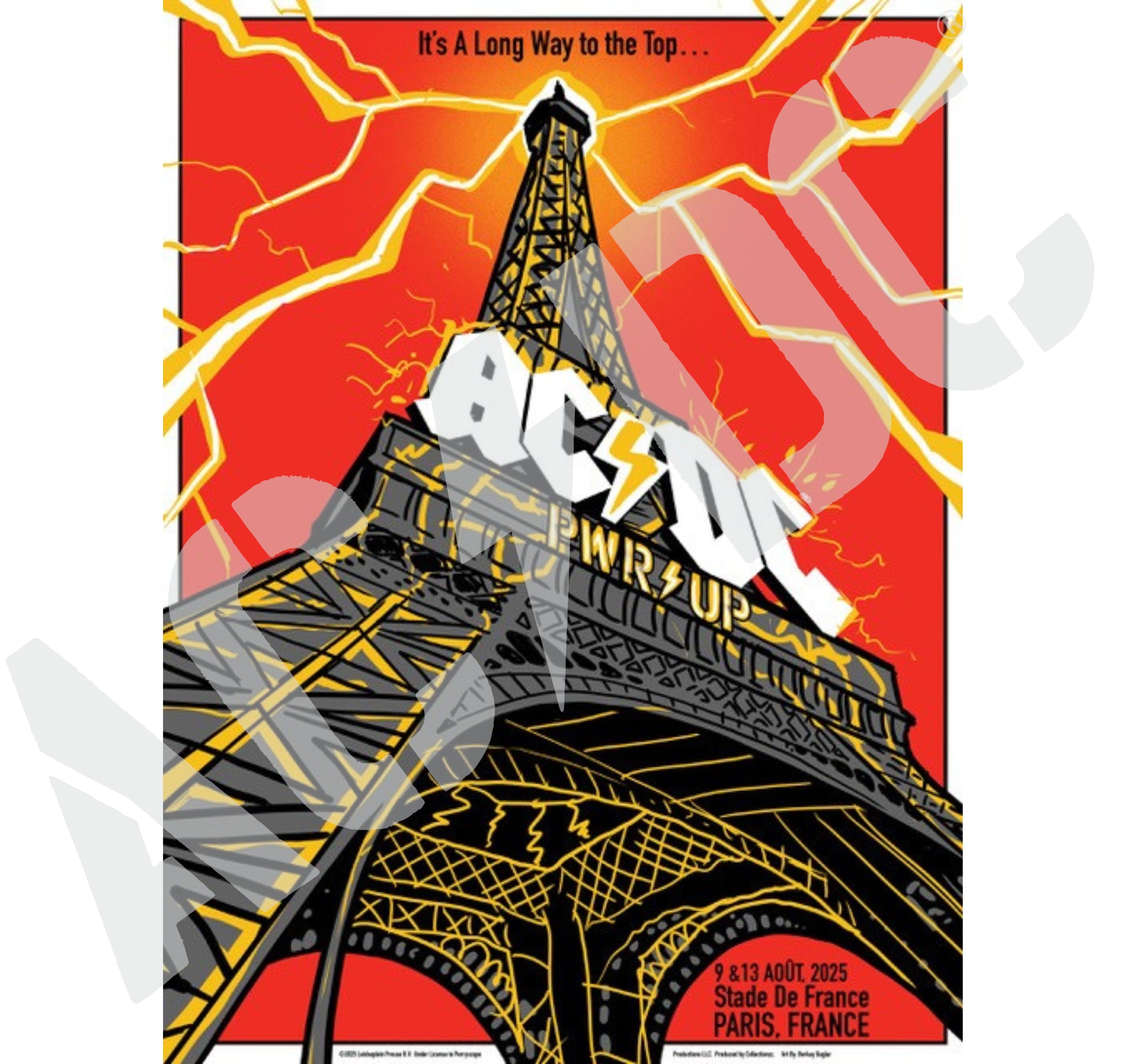 Paris PWR UP Tour Poster – AC/DC