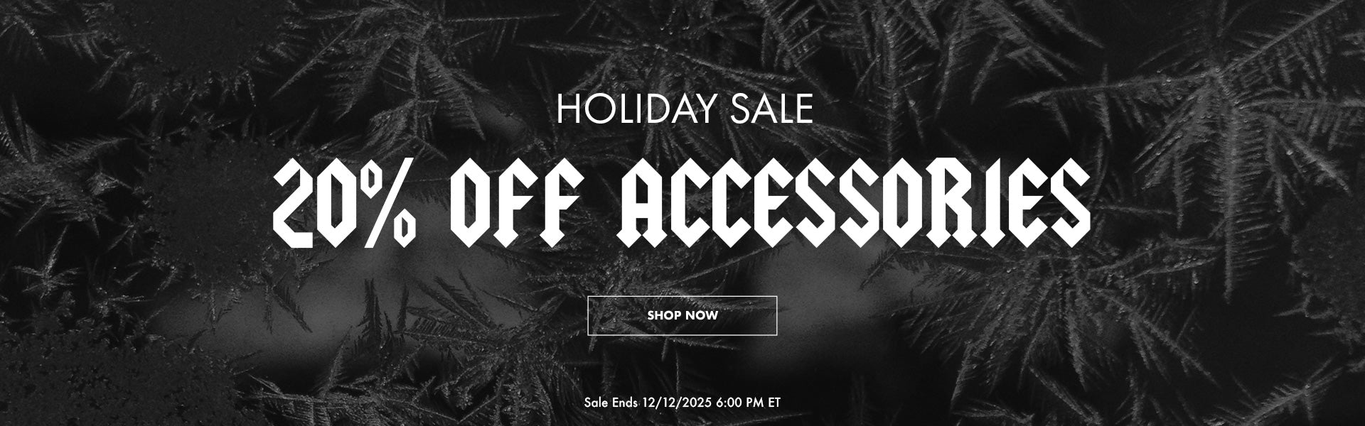 20% Off Accessories. Media and Exclusions Apply. Sale Ends 12/12/2025 6:00 PM ET.