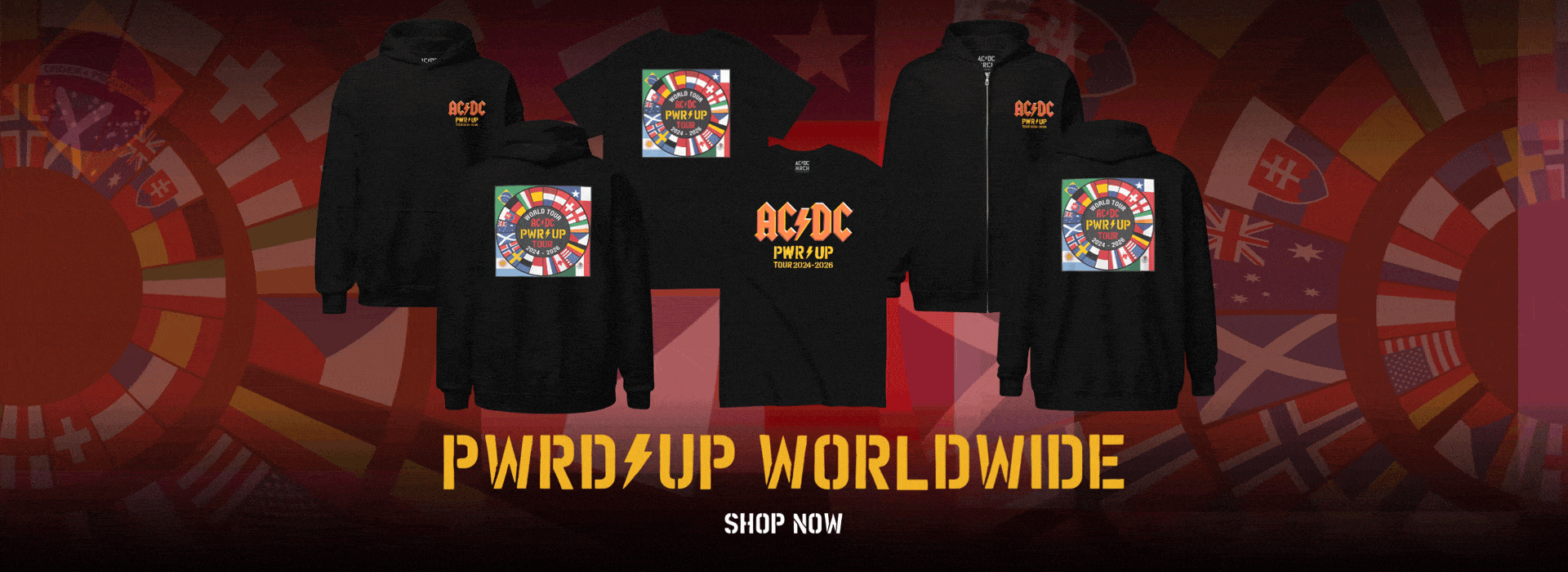 PWRD UP Worldwide. Shop Now