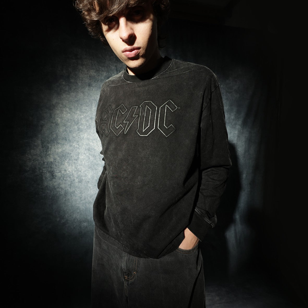 Back in Black Anniversary Puff Print Longsleeve