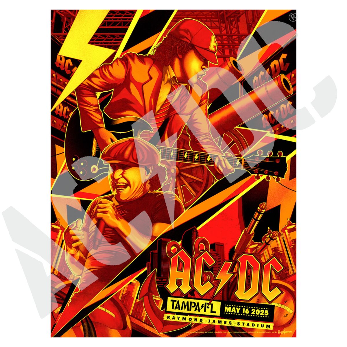 Tampa PWR UP Tour Poster – AC/DC