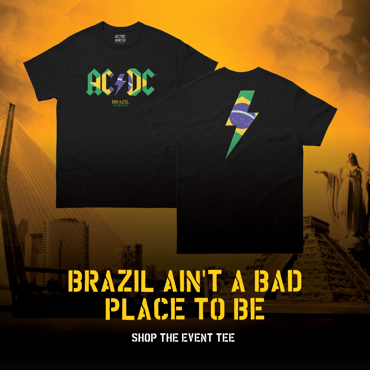 Brazil ain't a bad place to be. Shop the event tee. 
