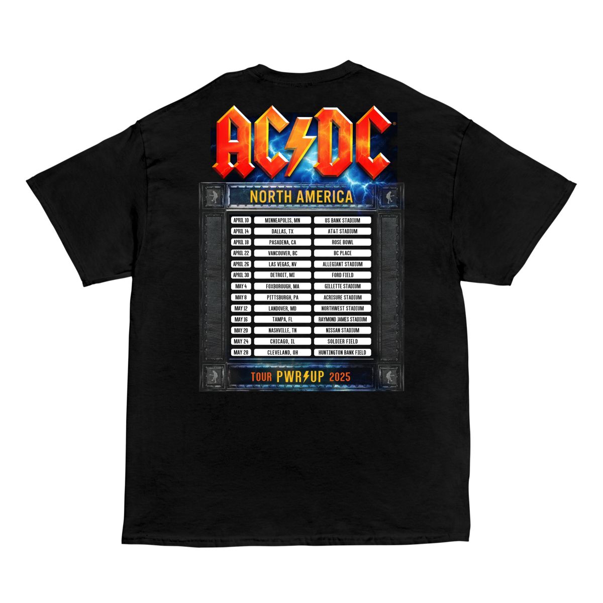 Rock N Roll Train PWR UP Tour T-Shirt – AC/DC