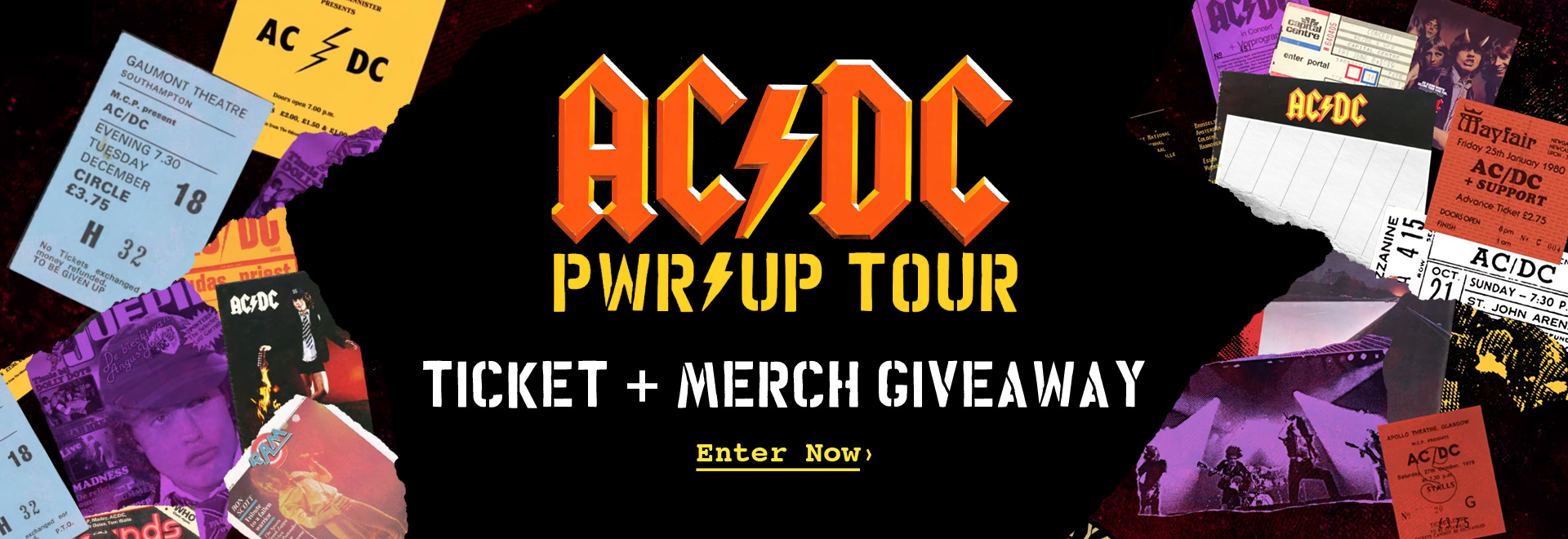Enter for your chance to see AC/DC live in Paris this August plus a 100 euro merch gift card!
