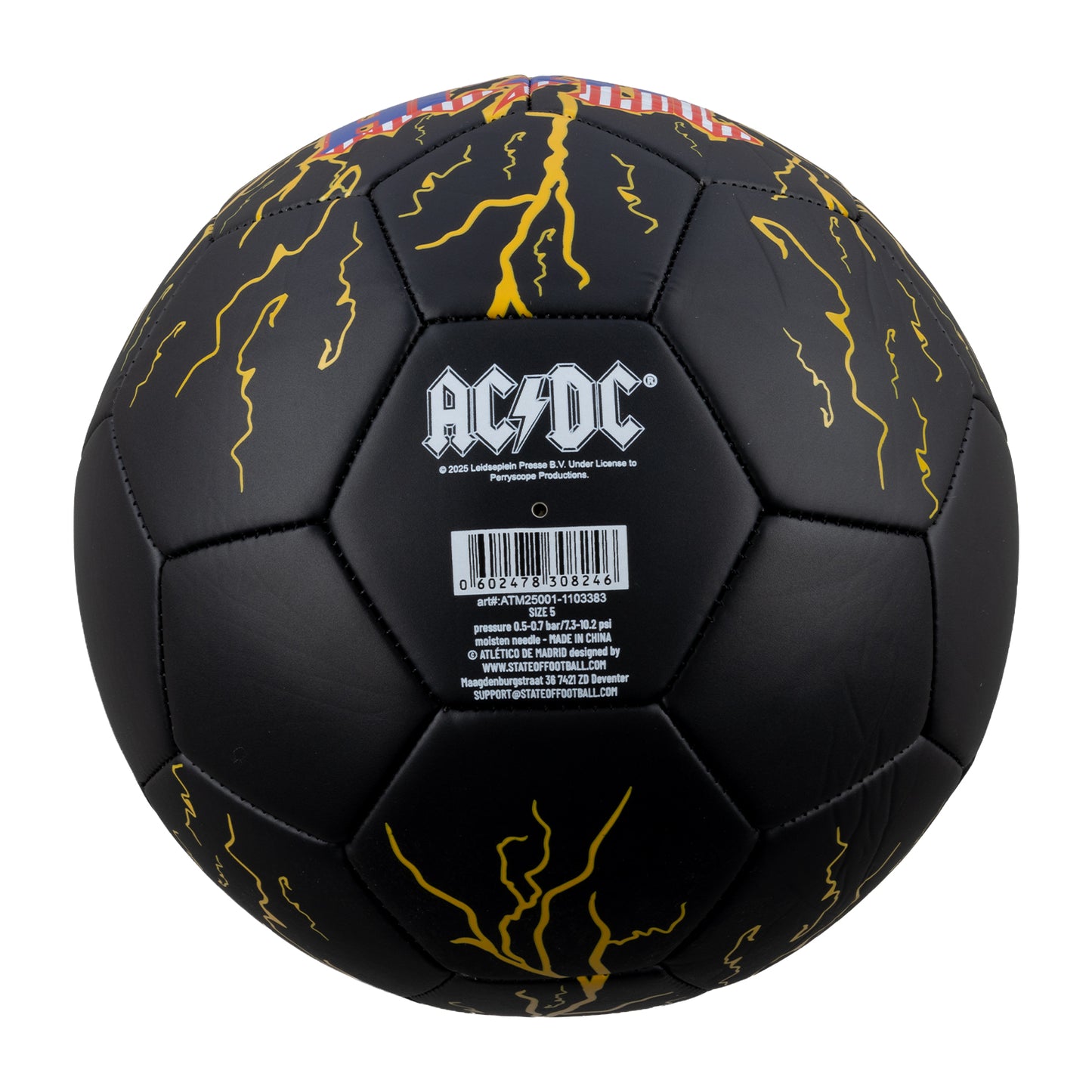 AC/DC x Atleti Soccer Ball