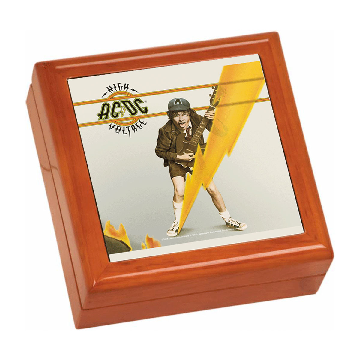 High Voltage Wooden Keepsake Box – AC/DC