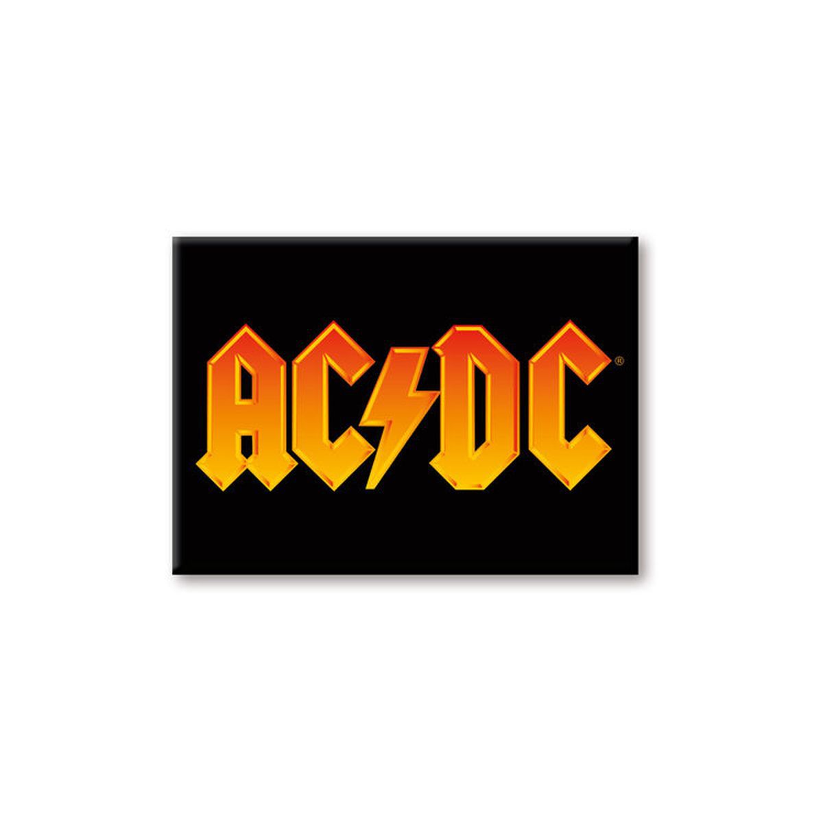 AC/DC - Orange Logo Flat Magnet (2.5