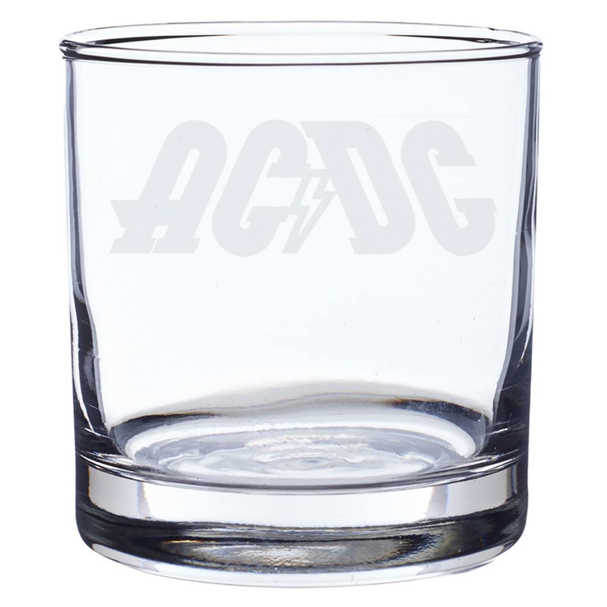 High Voltage Logo Laser-Etched Whiskey Glass