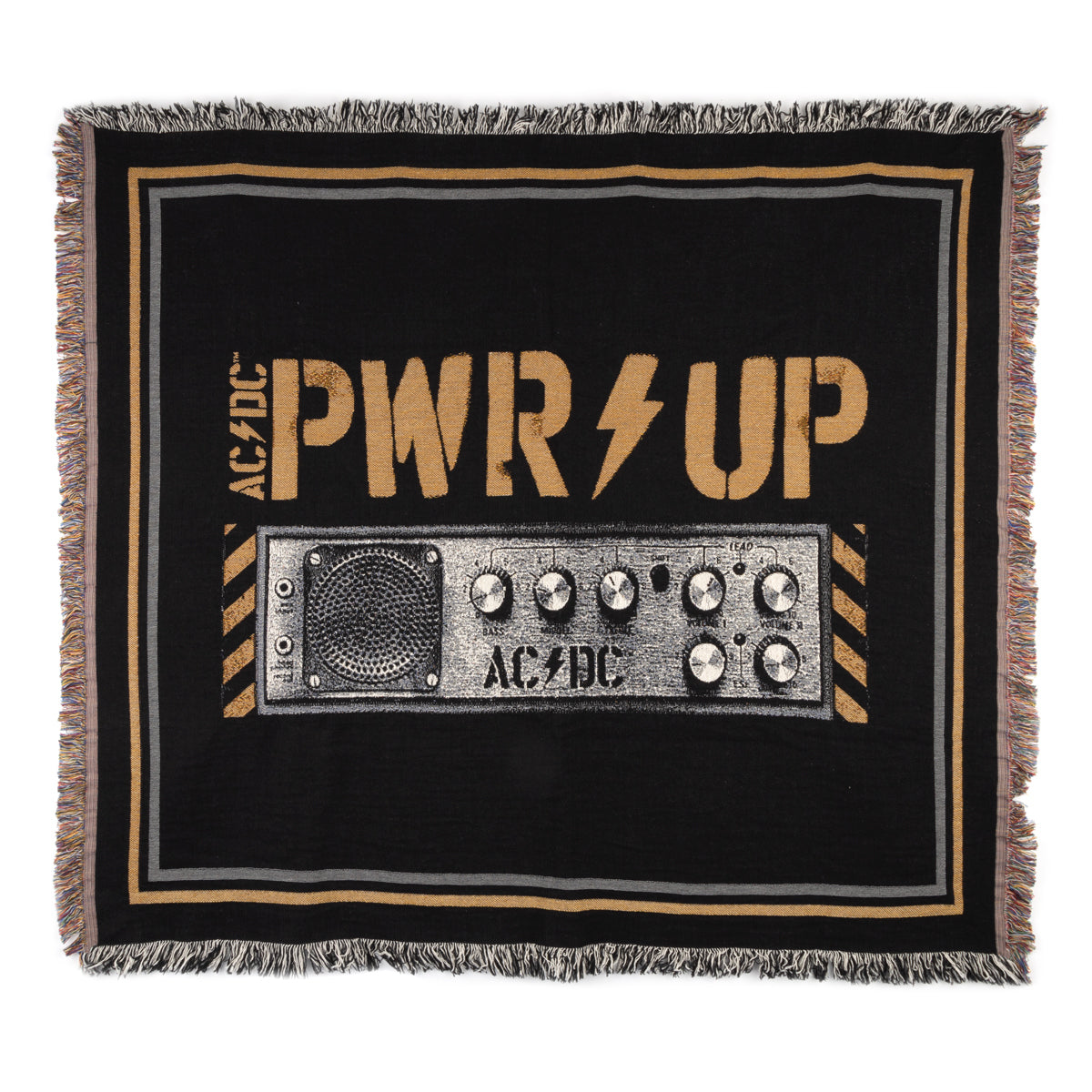 AC/DC PWR Up Knobs Throw Blanket