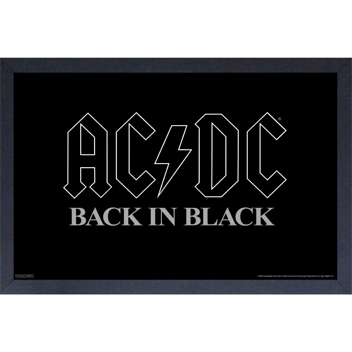 AC/DC - Back in Black 11x17 Framed Print