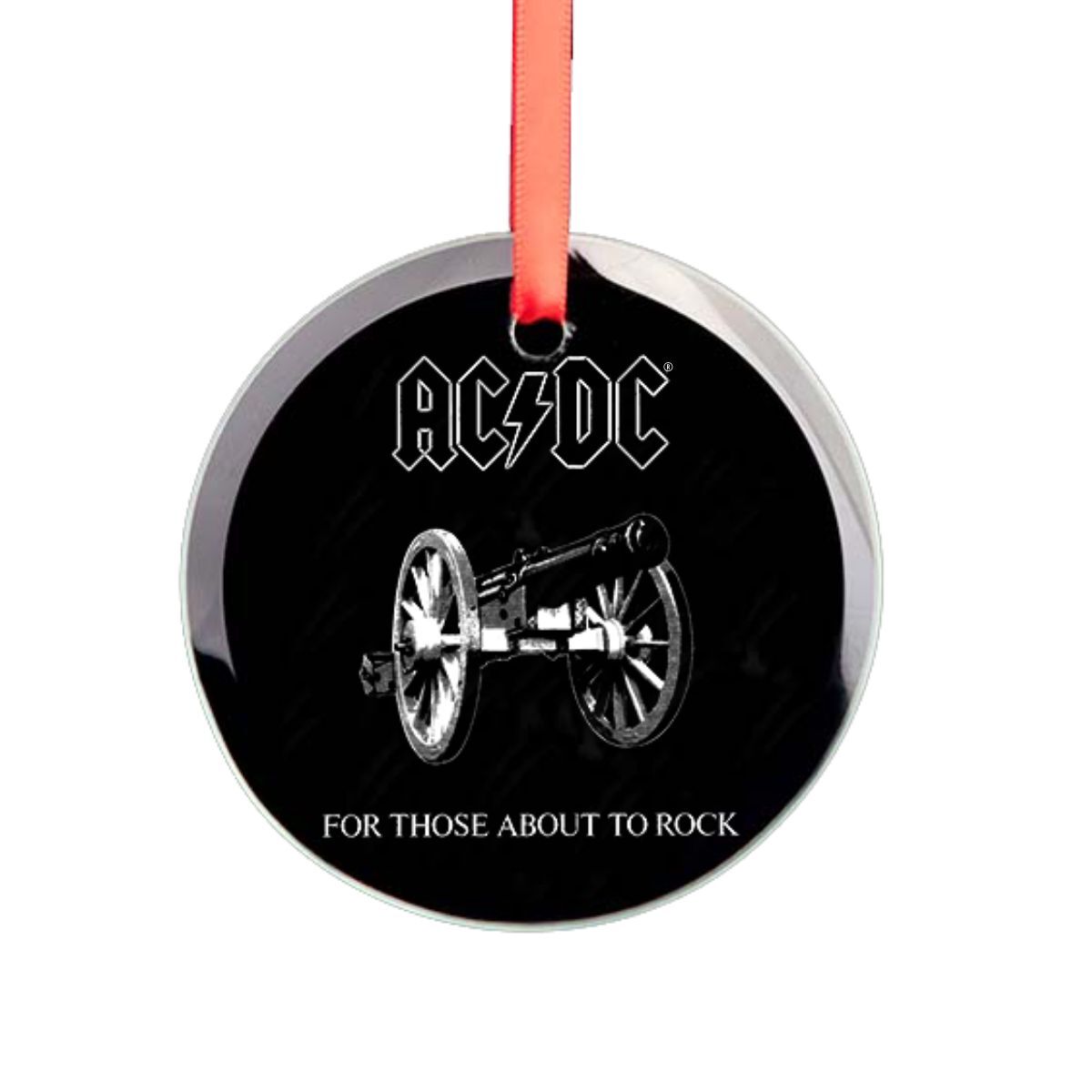 Classic Cannon Glass Ornament – AC/DC