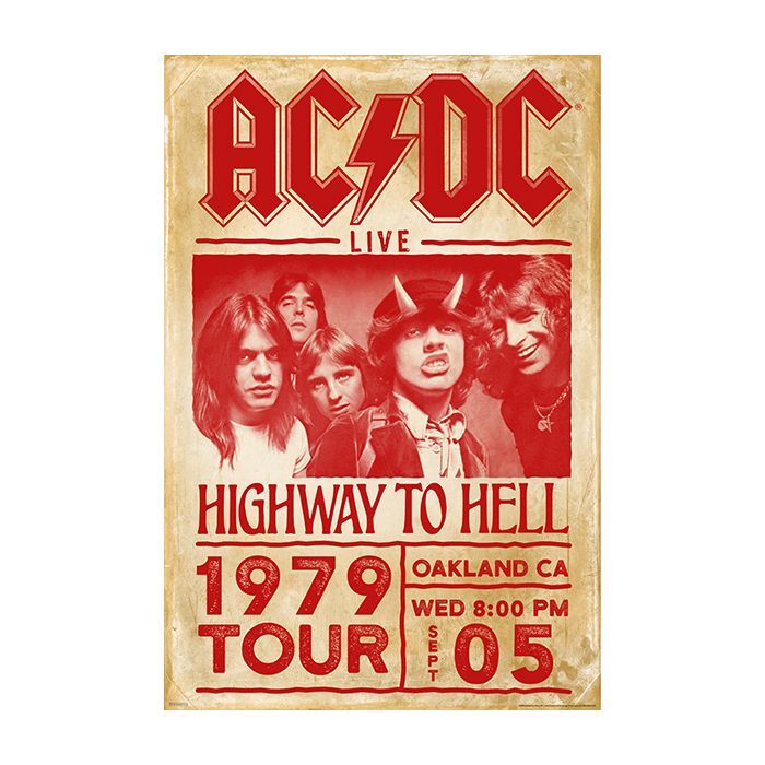 AC/DC - Highway to Hell-Tour 24x36 Poster