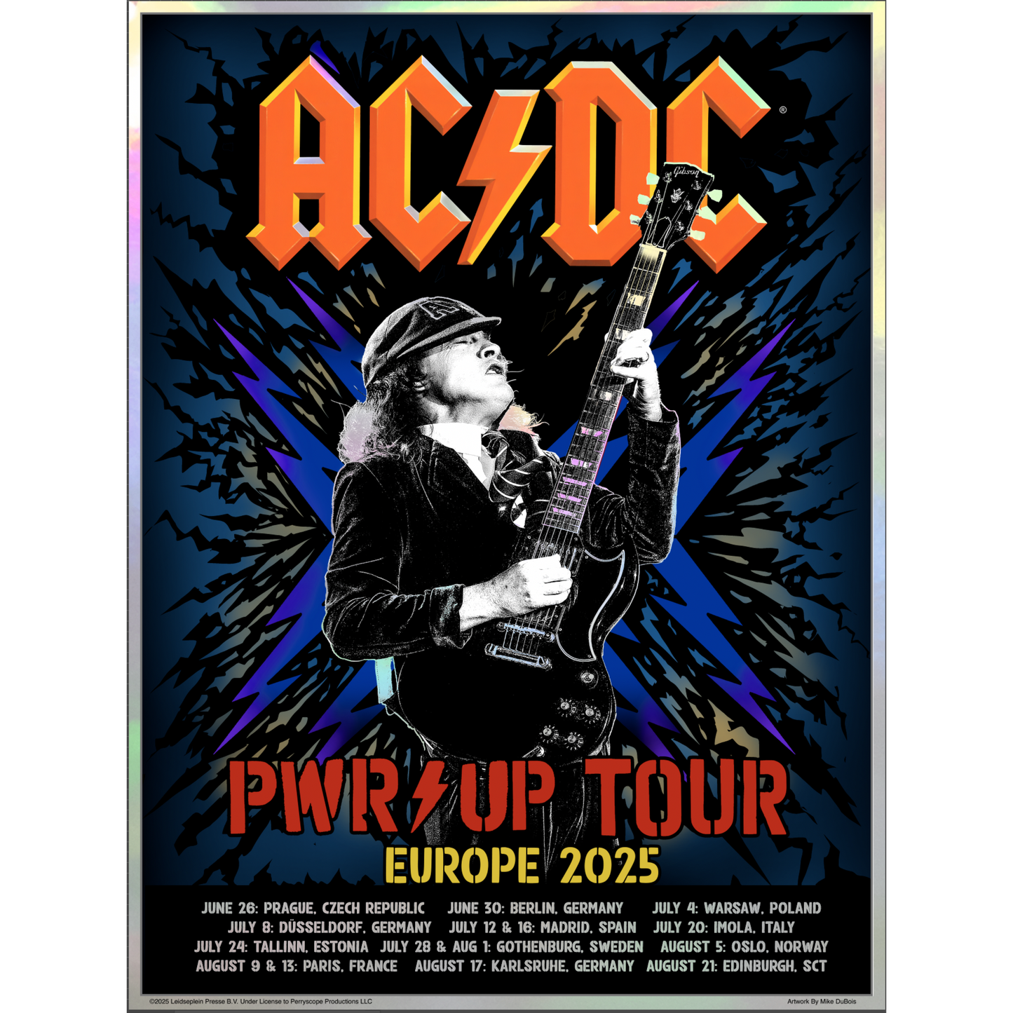Angus PWR UP EU Tour Poster