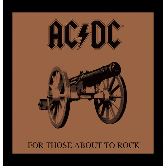 For Those About to Rock 12x12 Framed Print