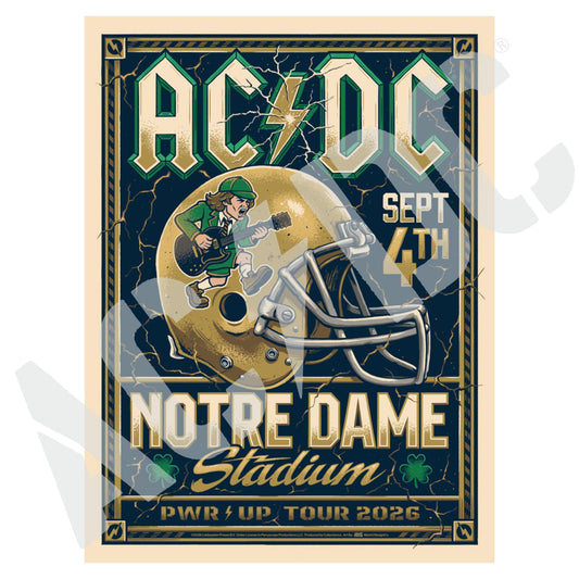 Notre Dame PWR UP Tour Poster