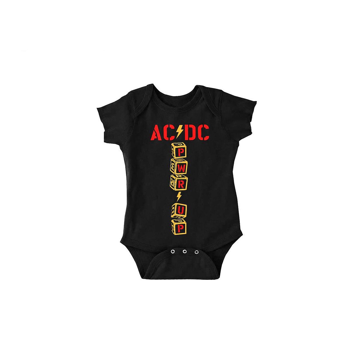 PWR/UP Vertical Blocks Onesie – AC/DC