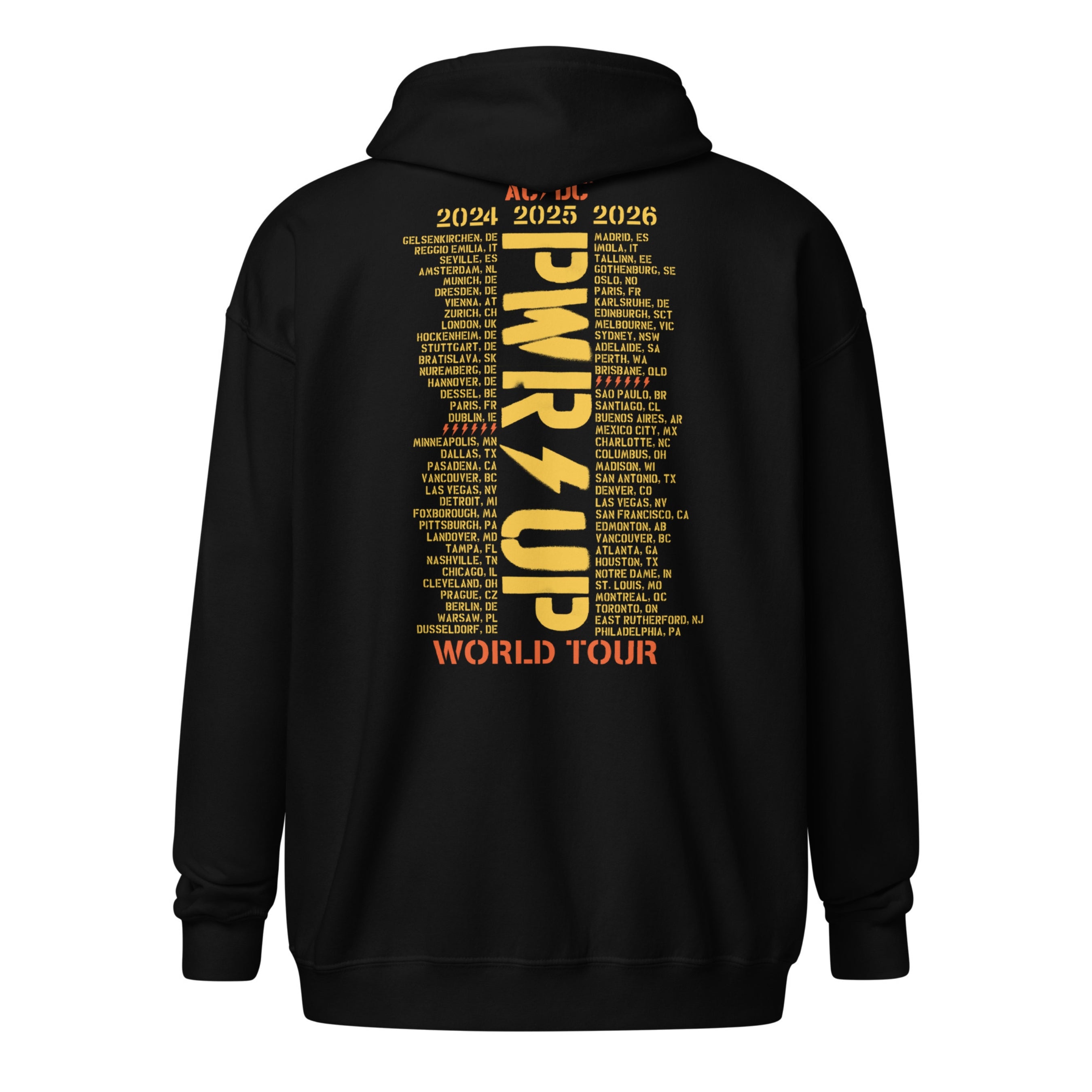 PWR UP World Tour Zip Hoodie – AC/DC