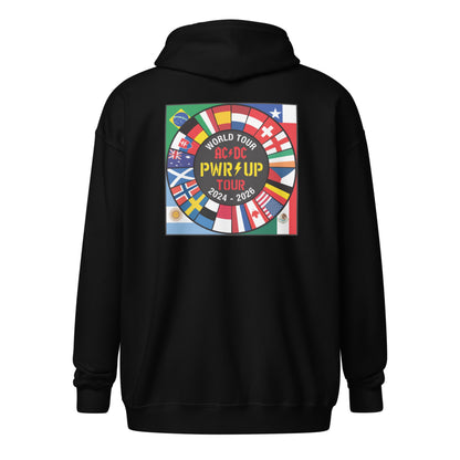 PWR UP World Tour Flags Zip Hoodie