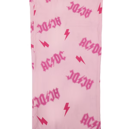 AC/DC Pink Lightning Bolt Pajama Pants