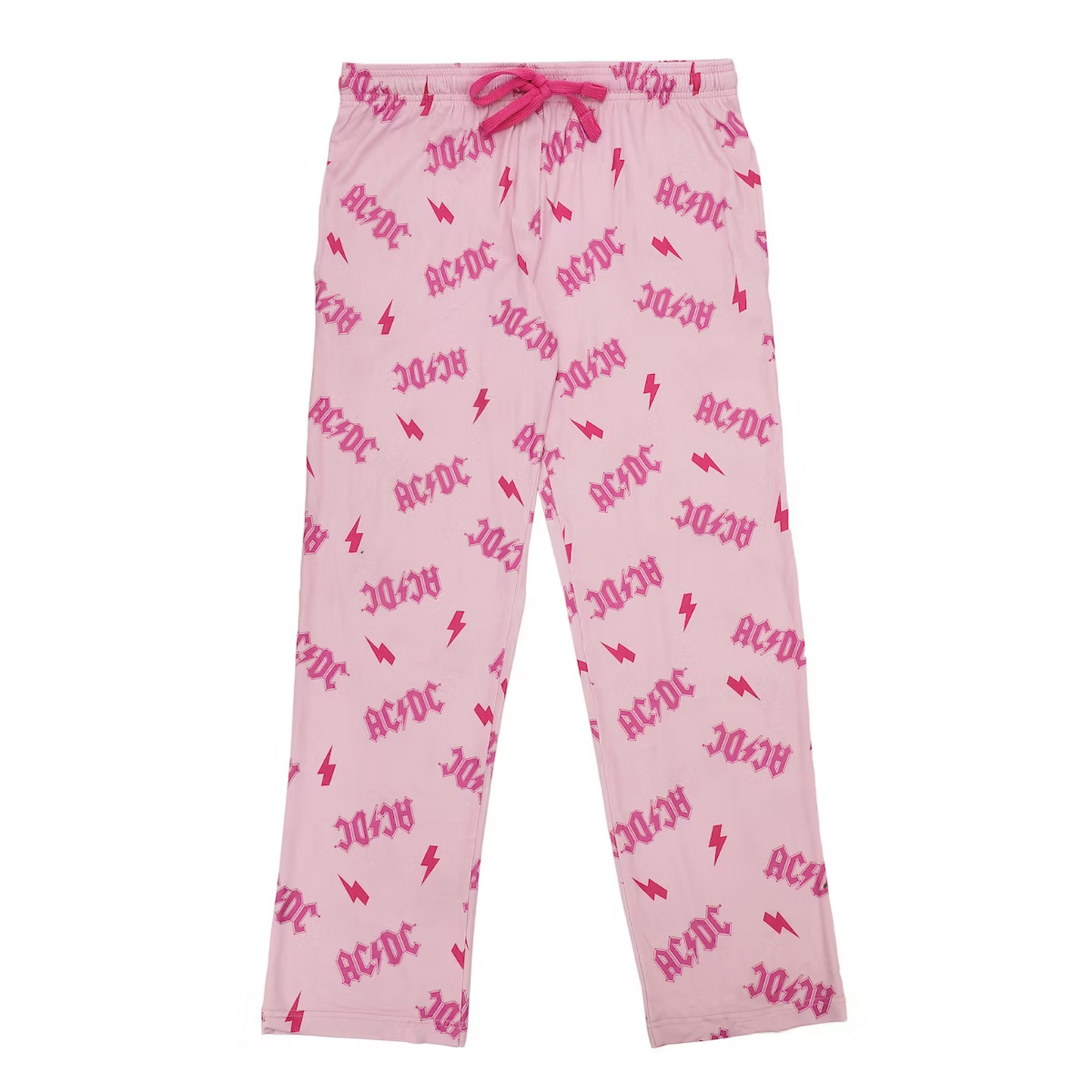 AC/DC Pink Lightning Bolt Pajama Pants