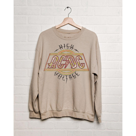 High Voltage Flower Distressed Sweatshirt