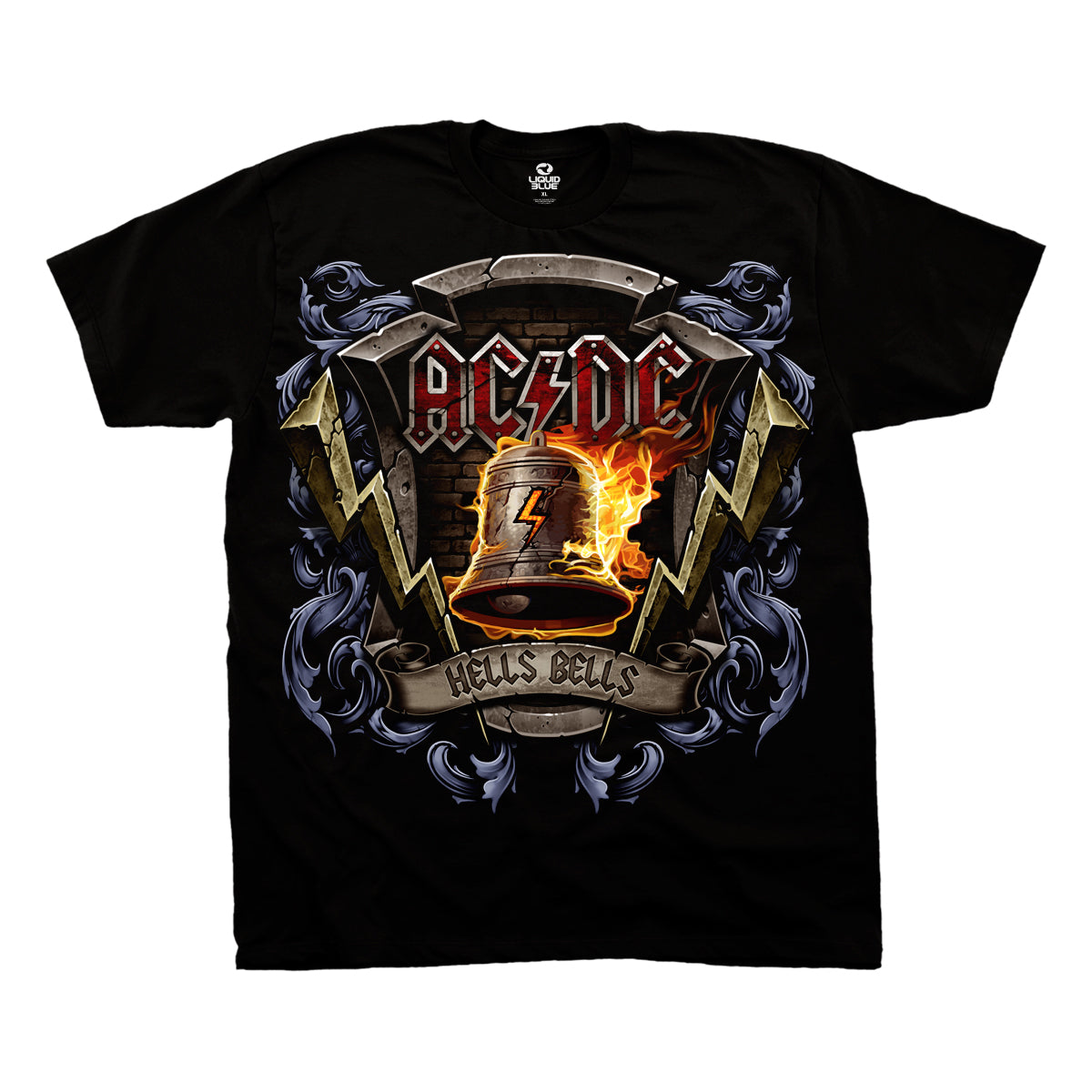 AC/DC Hells Bells Shield Black T-shirt