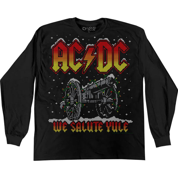 AC/DC We Salute Yule Holiday Long Sleeve T-Shirt