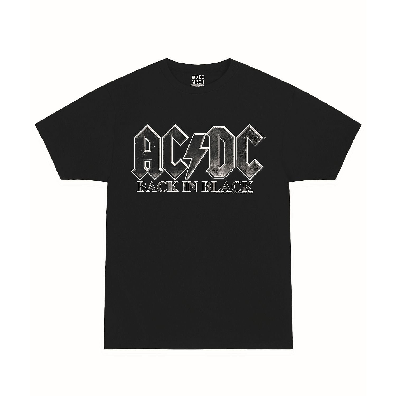 Back In Black Charcoal T-Shirt – AC/DC
