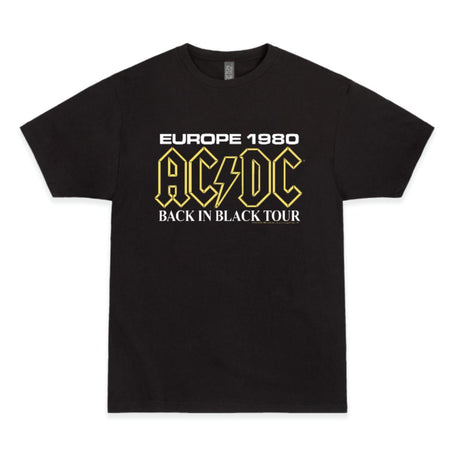 AC/DC Back in Black Europe 1980 Tour T-Shirt – ACDC