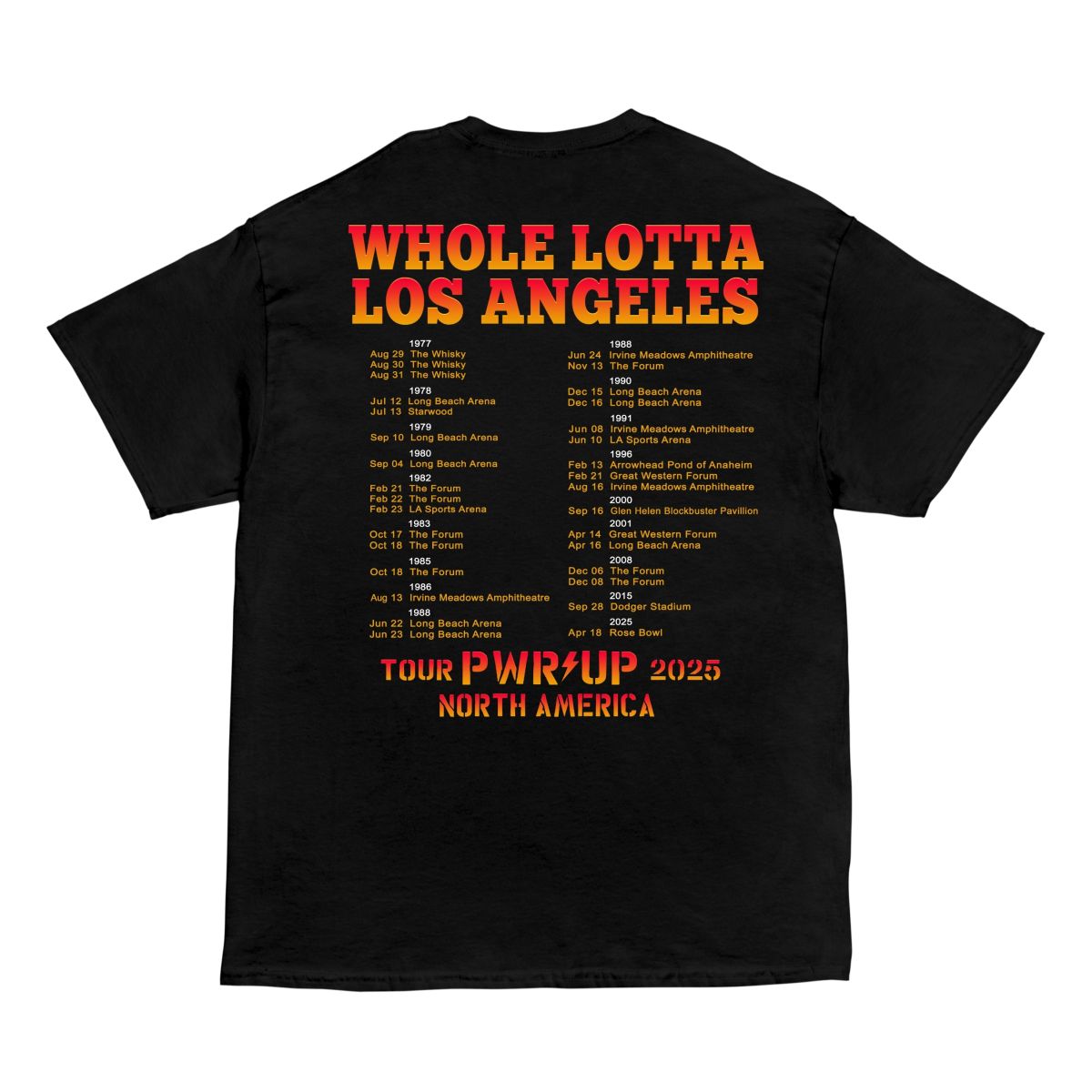 Whole Lotta Rosie LA PWR UP Tour T-Shirt – AC/DC