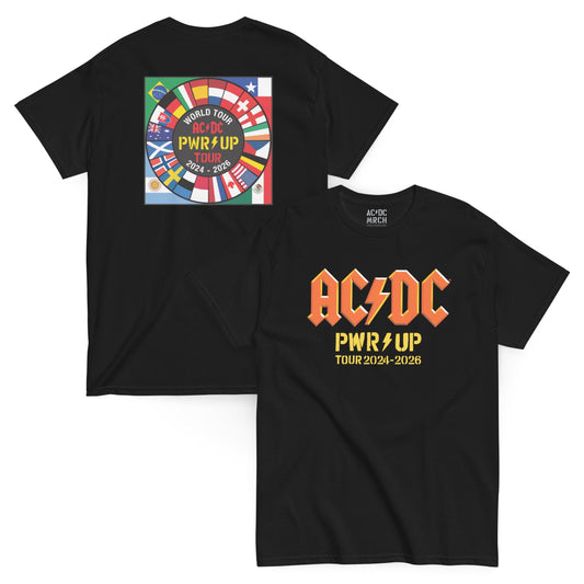 PWR UP World Tour Flags T-Shirt