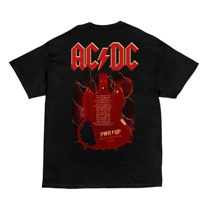 Angus Guitar Double Sided PWR UP Tour T-Shirt