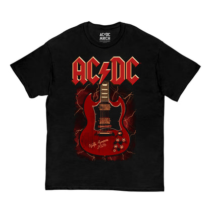 Angus Guitar Double Sided PWR UP Tour T-Shirt