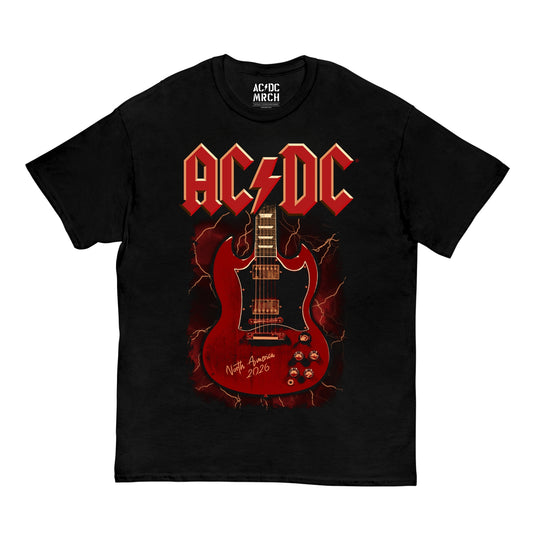 Angus Guitar Double Sided PWR UP Tour T-Shirt